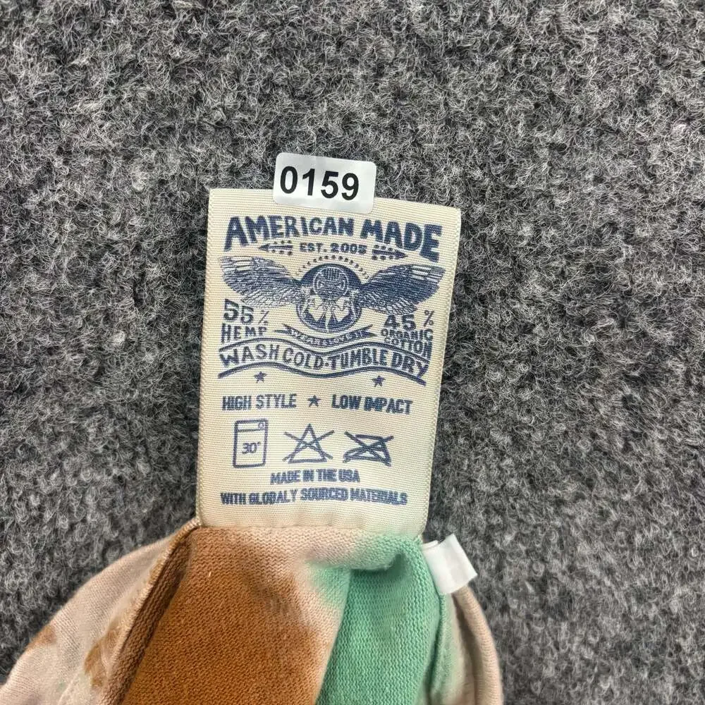 Jungmaven Tie-Dye Long Sleeve Crewneck Shirt XL Hemp Organic Cotton